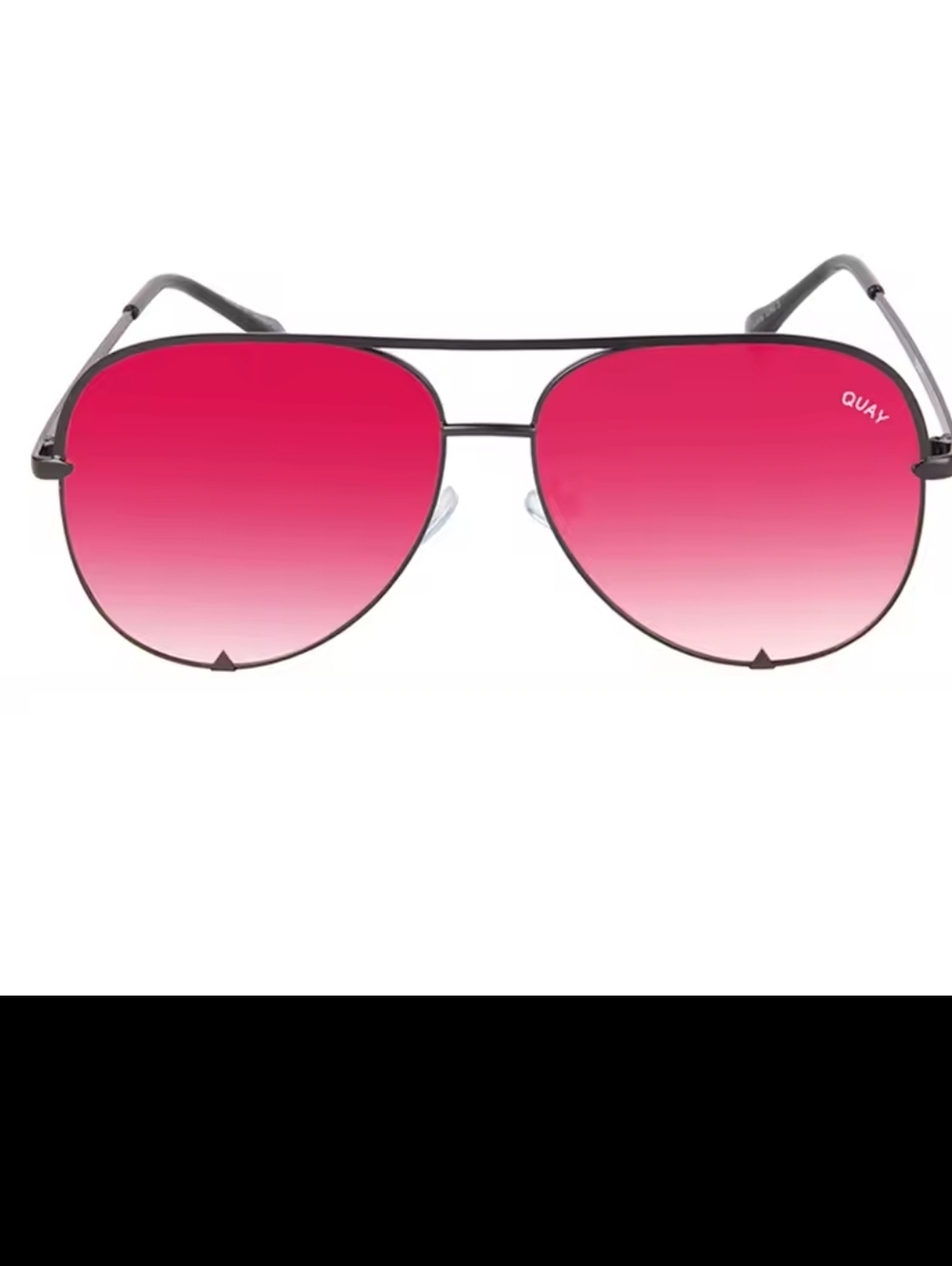 QUAY High Key 126 Sunglasses with Red  Lenses